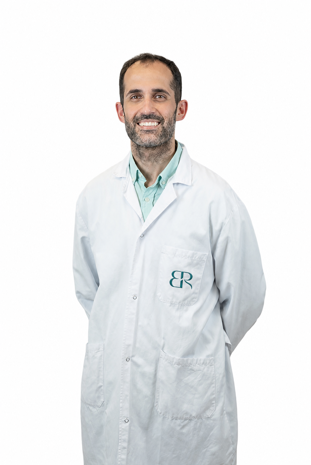 Dr. Ángel García Pérez con bata de Bearenrenal